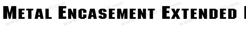 Metal Encasement Extended RegularSW字体转换